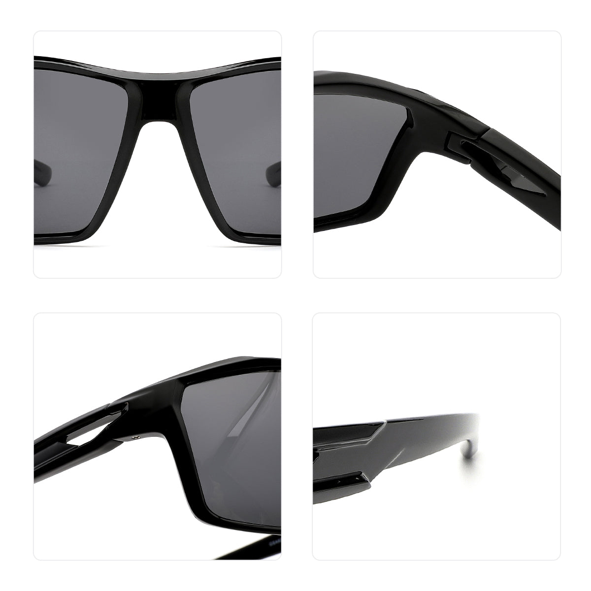 Vittorio GSA8259 Square TR Frame Polaroid Sunglasses