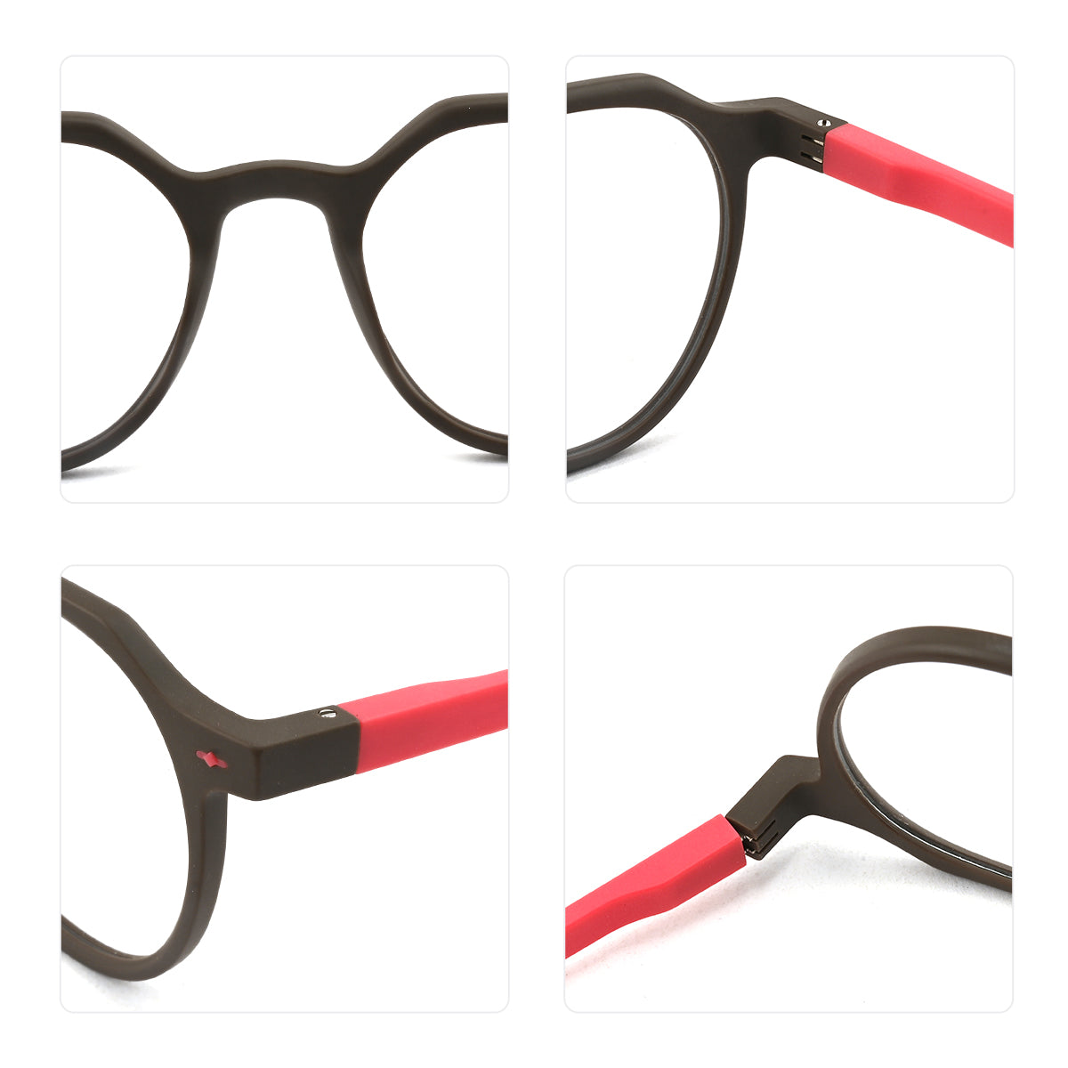 Vittorio ML04-08 Oval Eyeglasses - Unisex TR Frame