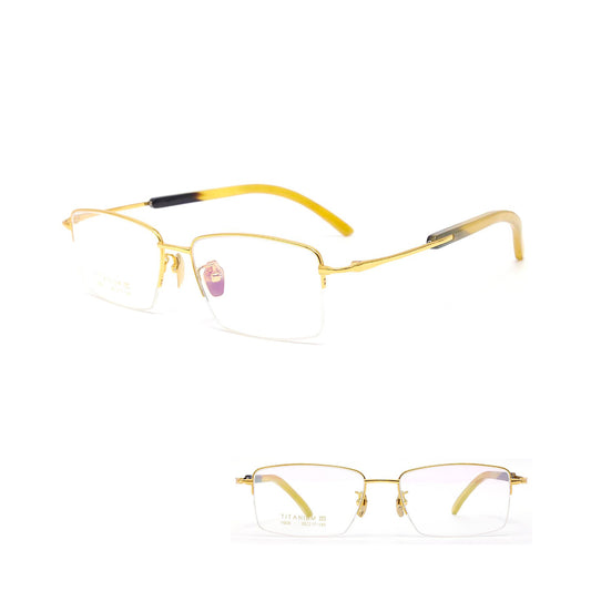 Vittorio V906 Half Frame Titanium Eyeglasses
