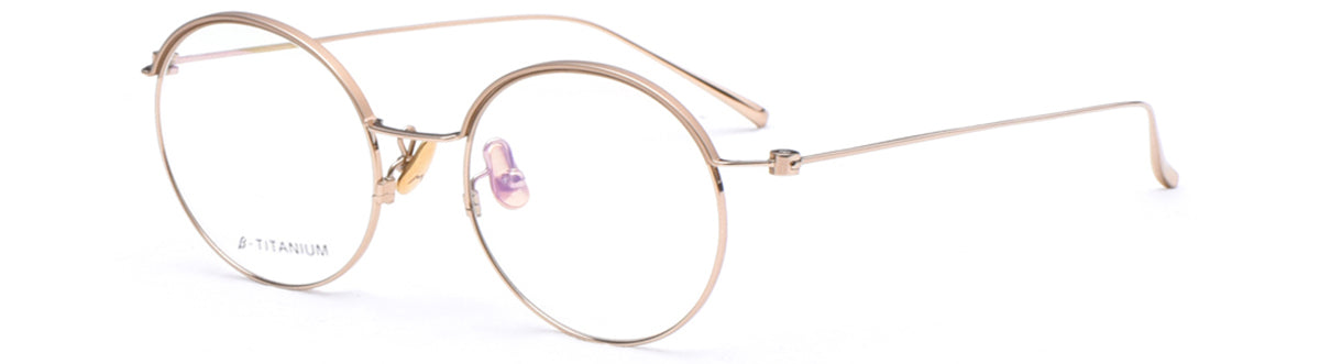 Vittorio Titanium Round Eyeglasses YF-5135