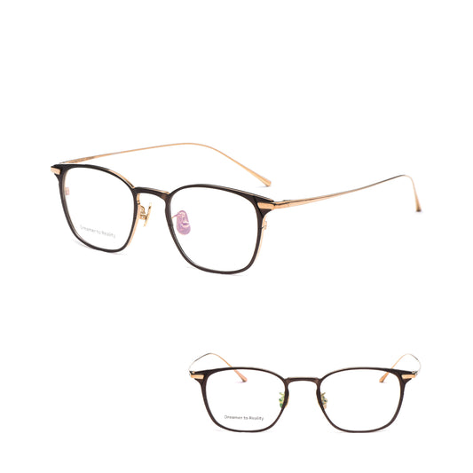 Vittorio YF-5123 Titanium Eyeglasses - Oval Full Frame