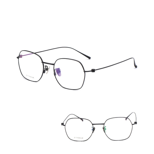 Vittorio YF-5129 Titanium Eyeglasses - Oval Full Frame