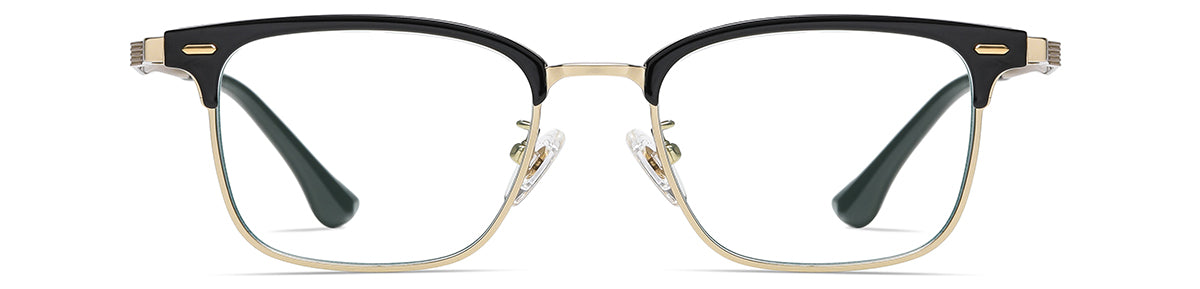 Vittorio ST6206 Square Titanium Eyeglasses - Anti-Blue Light