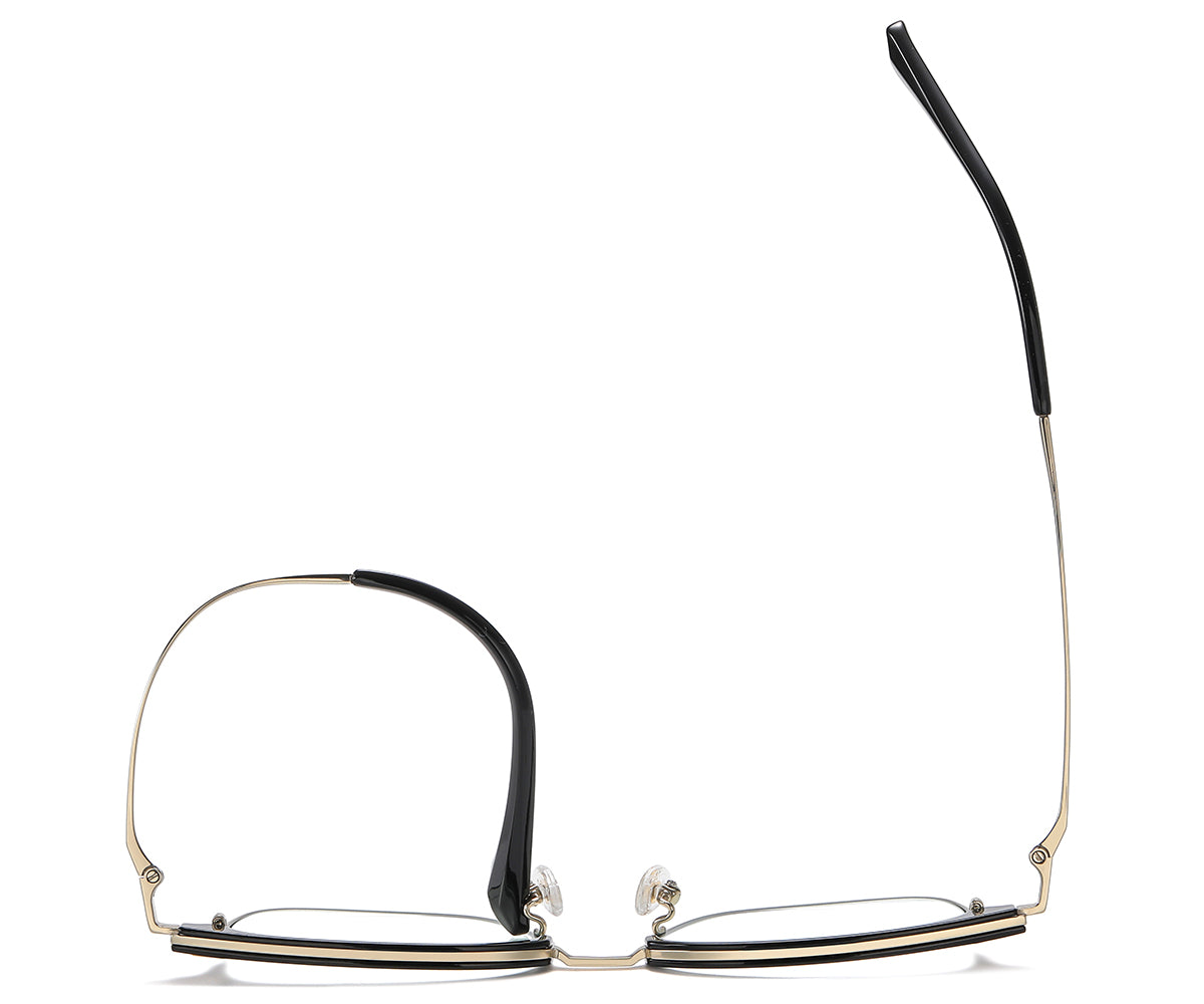 Vittorio ST6206 Square Titanium Eyeglasses - Anti-Blue Light