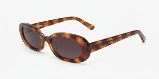 Auroravisionlondon DBX2520 Oval Sunglasses – Tortoiseshell