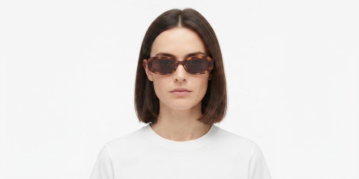 Auroravisionlondon DBX2520 Oval Sunglasses – Tortoiseshell