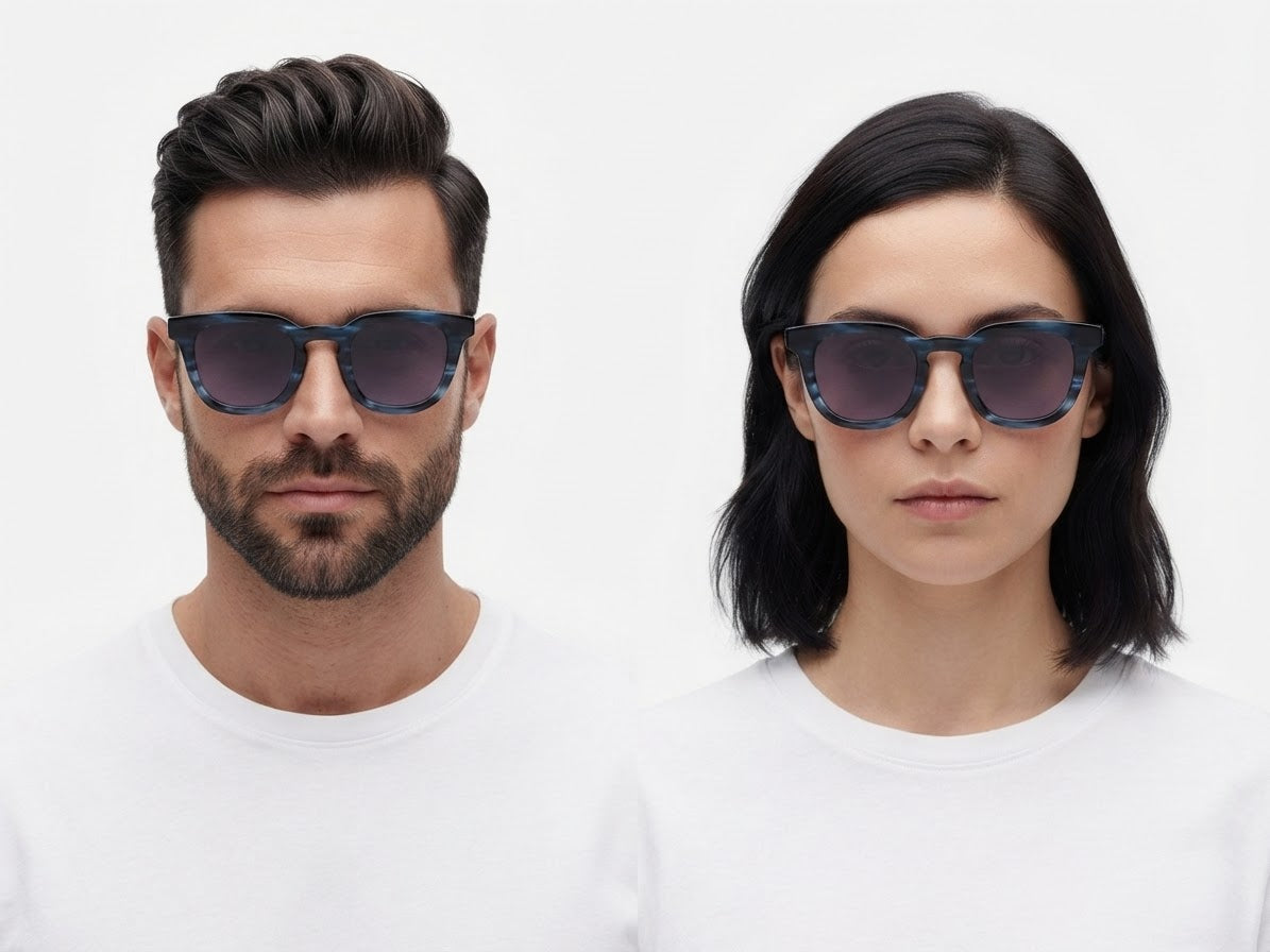 Auroravisionlondon DSF3764 Square Sunglasses – Blue Tortoise