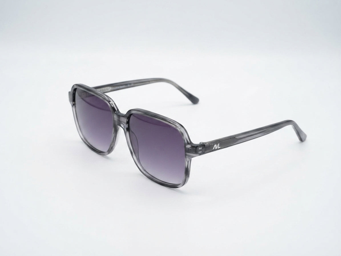 Auroravisionlondon DSF4499 Oversized Square Sunglasses – Grey Crystal